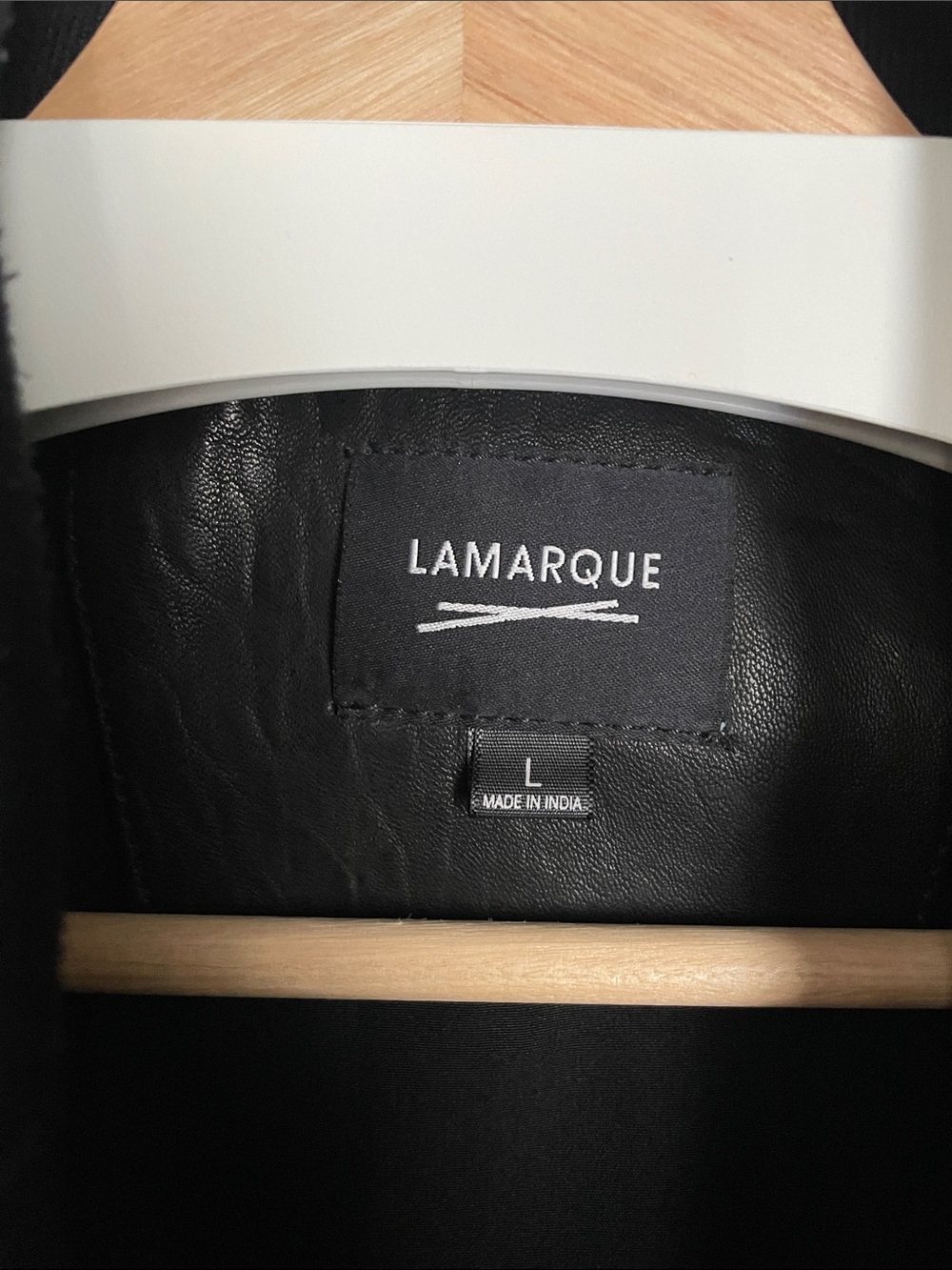 Lamarque “Tate” Black Leather Bomber Jacket - Picture 2 of 9